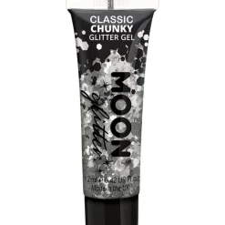 Chunky Glitter Body Gel - Silver 12Ml<Party Delights