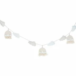 Party Delights Cloud & Rainbows Macrame Fabric Bunting - 2M< Bunting