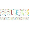Party Delights Confetti Birthday Flag Banner - 1.85M< Banners