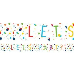 Party Delights Confetti Birthday Flag Banner - 1.85M< Banners