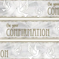 Party Delights Confirmation Dove Paper Banners - 1M (3Pk)< Banners