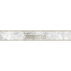 Party Delights Confirmation Dove Paper Banners - 1M (3Pk)< Banners