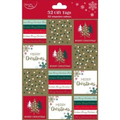 Contemporary Gift Tags (32Pk)<Party Delights New