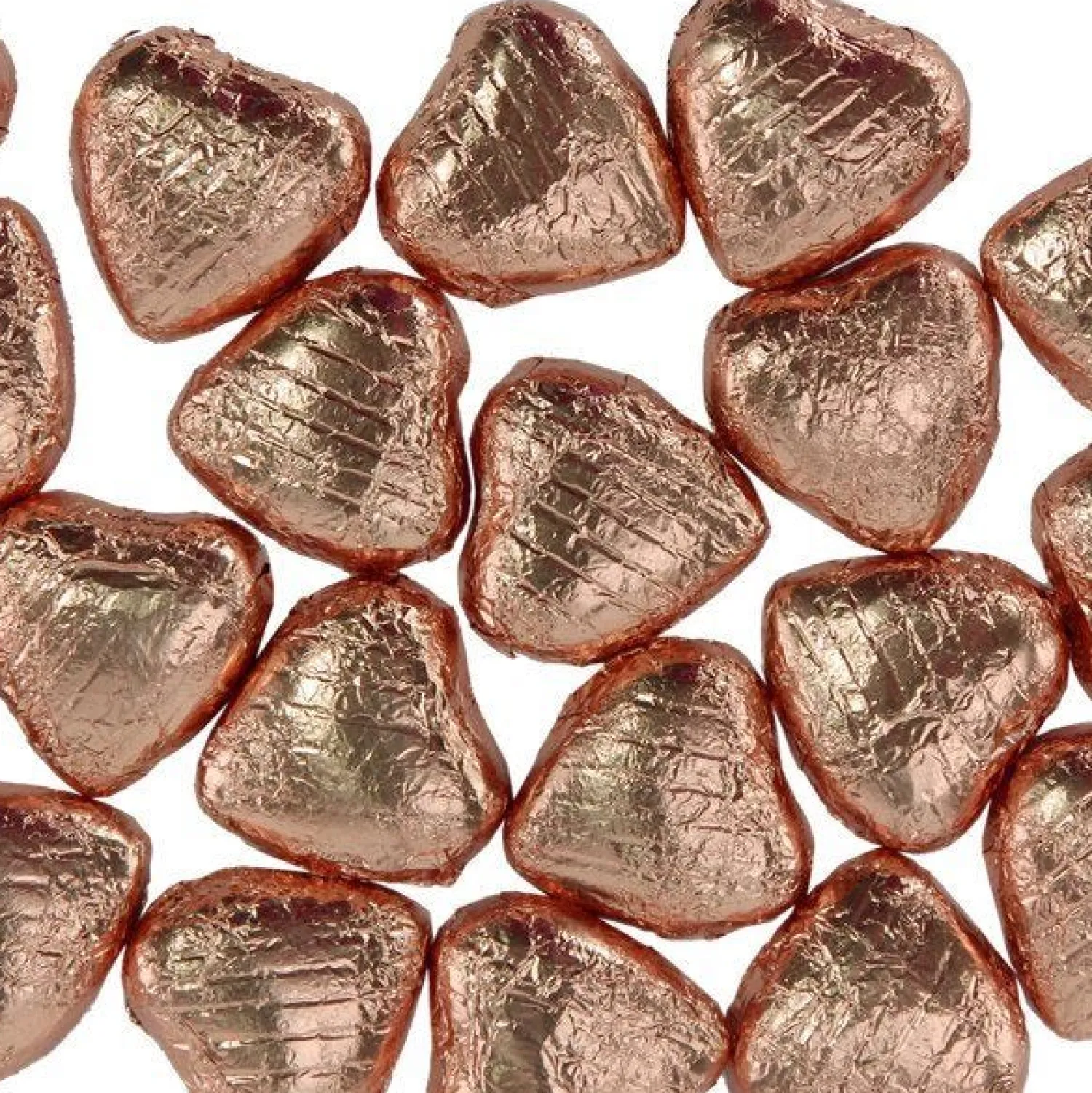 Party Delights Copper Foil Chocolate Hearts X20< Chocolates
