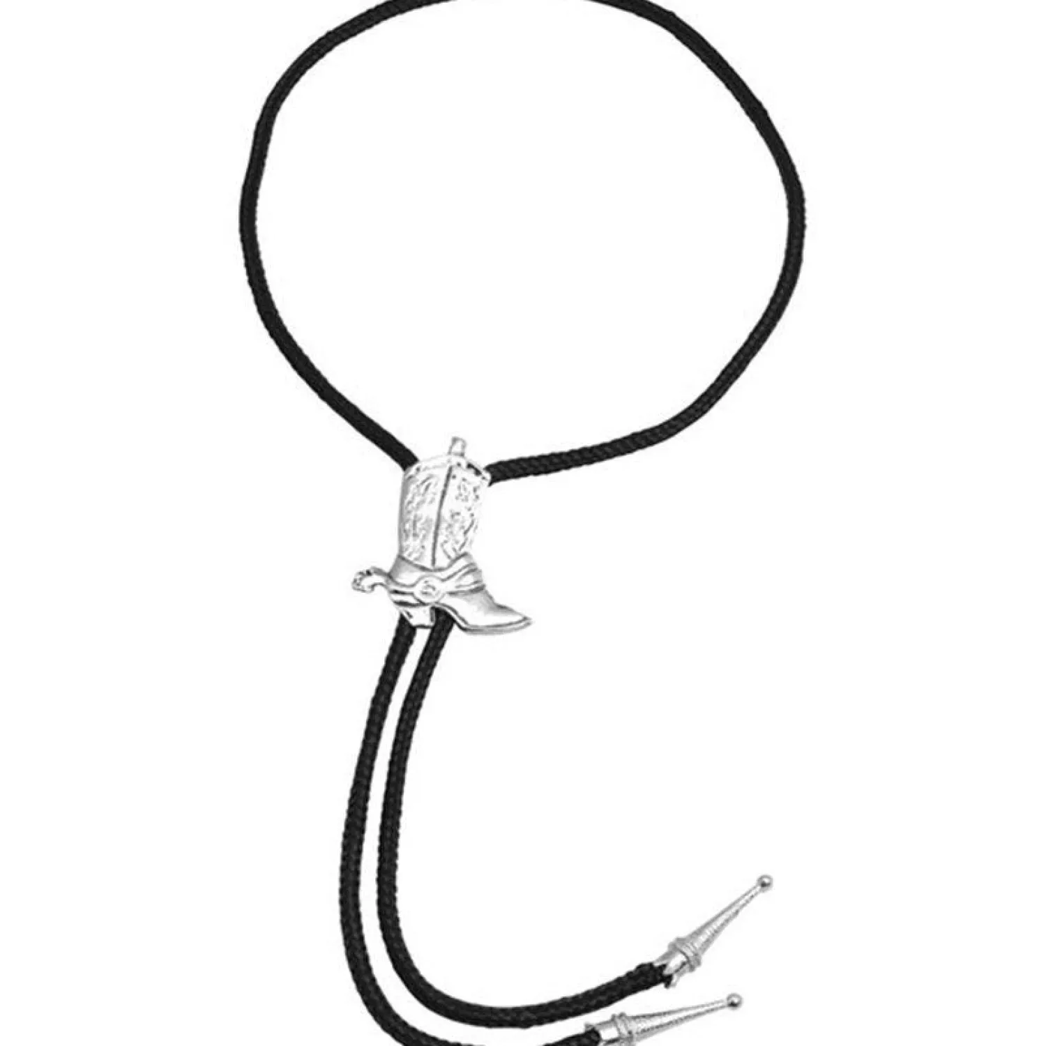 Party Delights Cowboy Bootlace Necktie< Costume Props