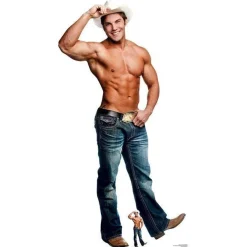 Party Delights Cowboy Chippendale Cardboard Cutout - 179Cm X 95Cm< Cardboard Cut Outs