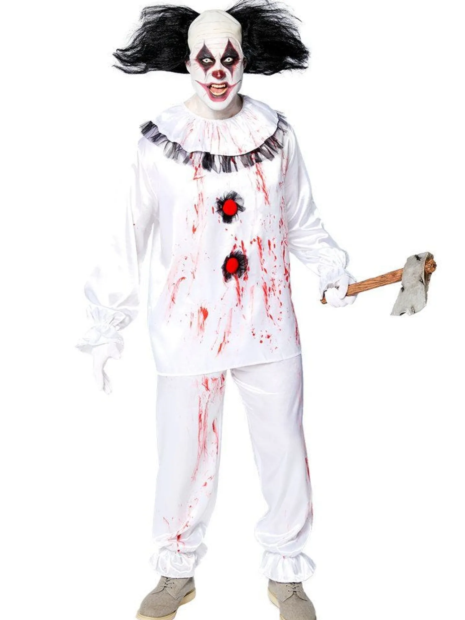 Crazy Clown - Adult Costume<Party Delights Outlet