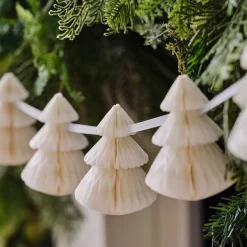 Cream Honeycomb Trees Garland - 2M<Party Delights Outlet