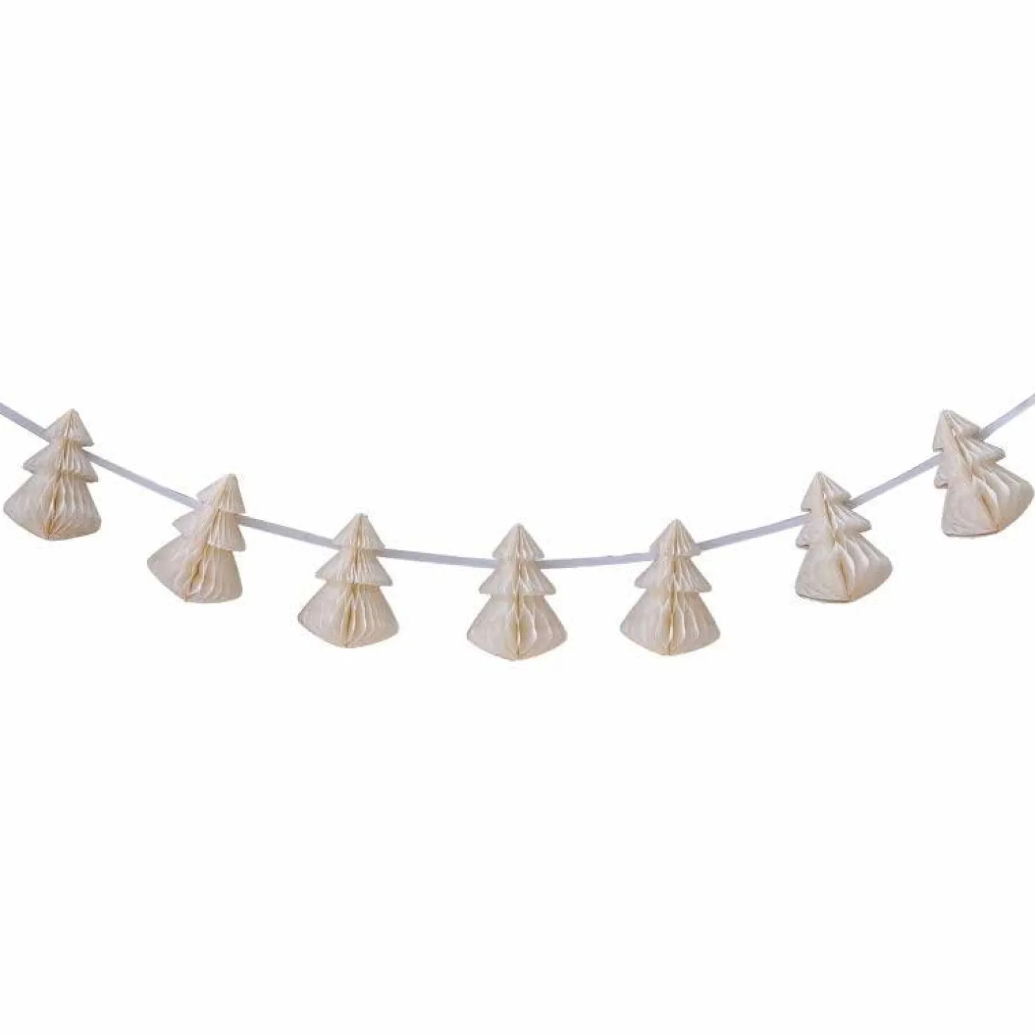 Cream Honeycomb Trees Garland - 2M<Party Delights Outlet