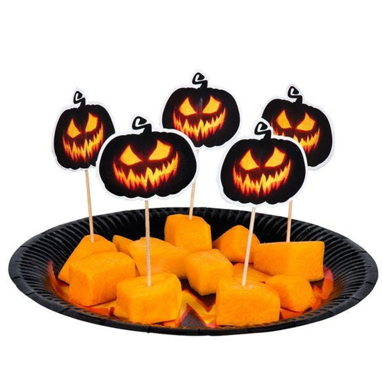 Creepy Pumpkin Cocktail Picks (12Pk)<Party Delights Best