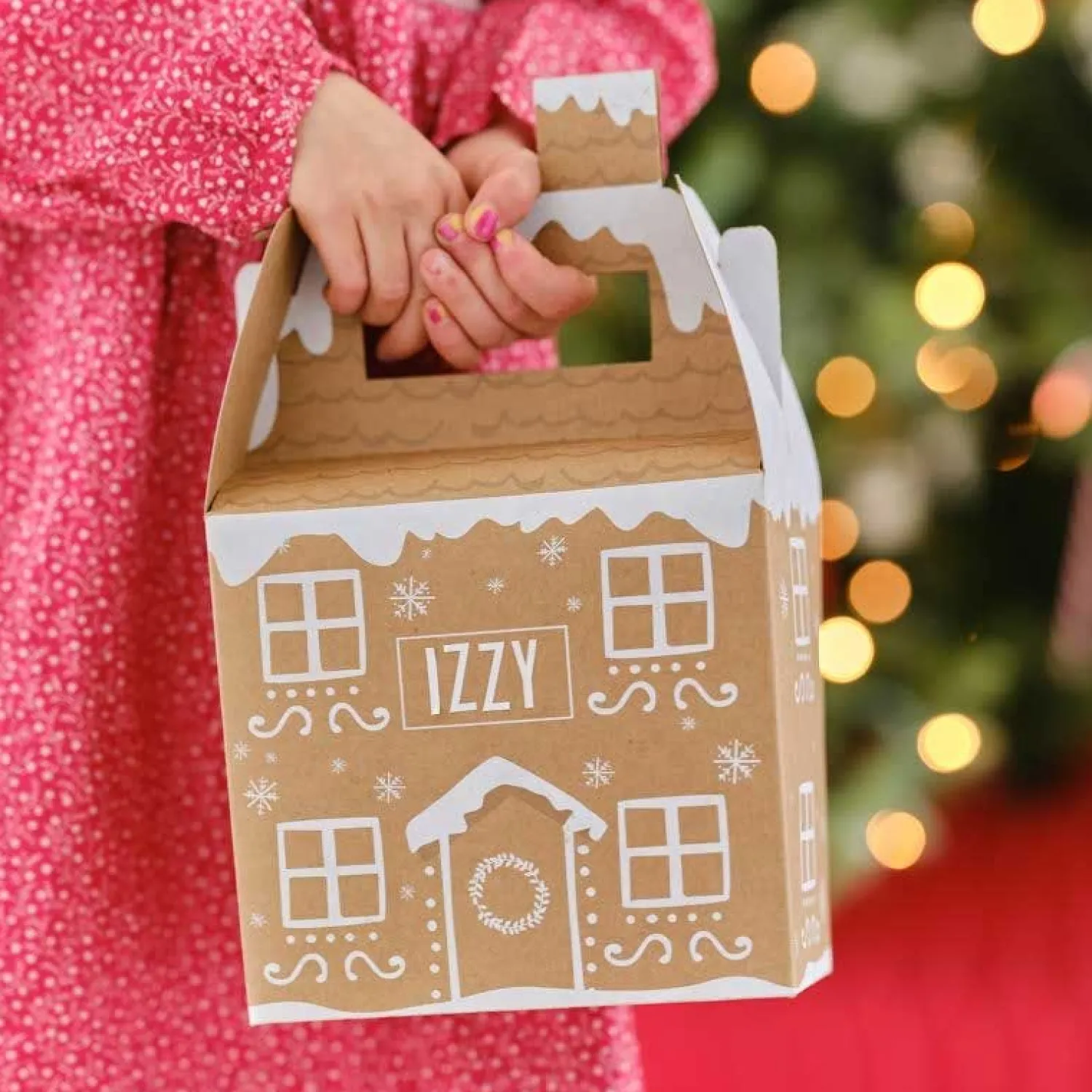 Customisable Gingerbread House Party Box (4Pk)<Party Delights Hot