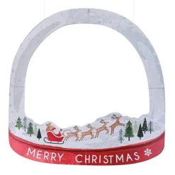 Customisable Snowglobe Christmas Photo Booth Frame<Party Delights Discount