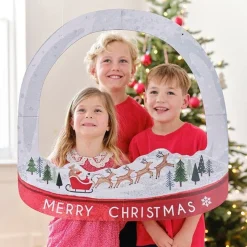 Customisable Snowglobe Christmas Photo Booth Frame<Party Delights Discount