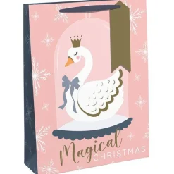 Cute Swan Extra Large Gift Bag - 45.5Cm X 33Cm<Party Delights Sale