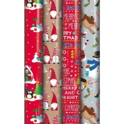 Cute Wrapping Paper Roll 4M - Assorted Designs<Party Delights Outlet