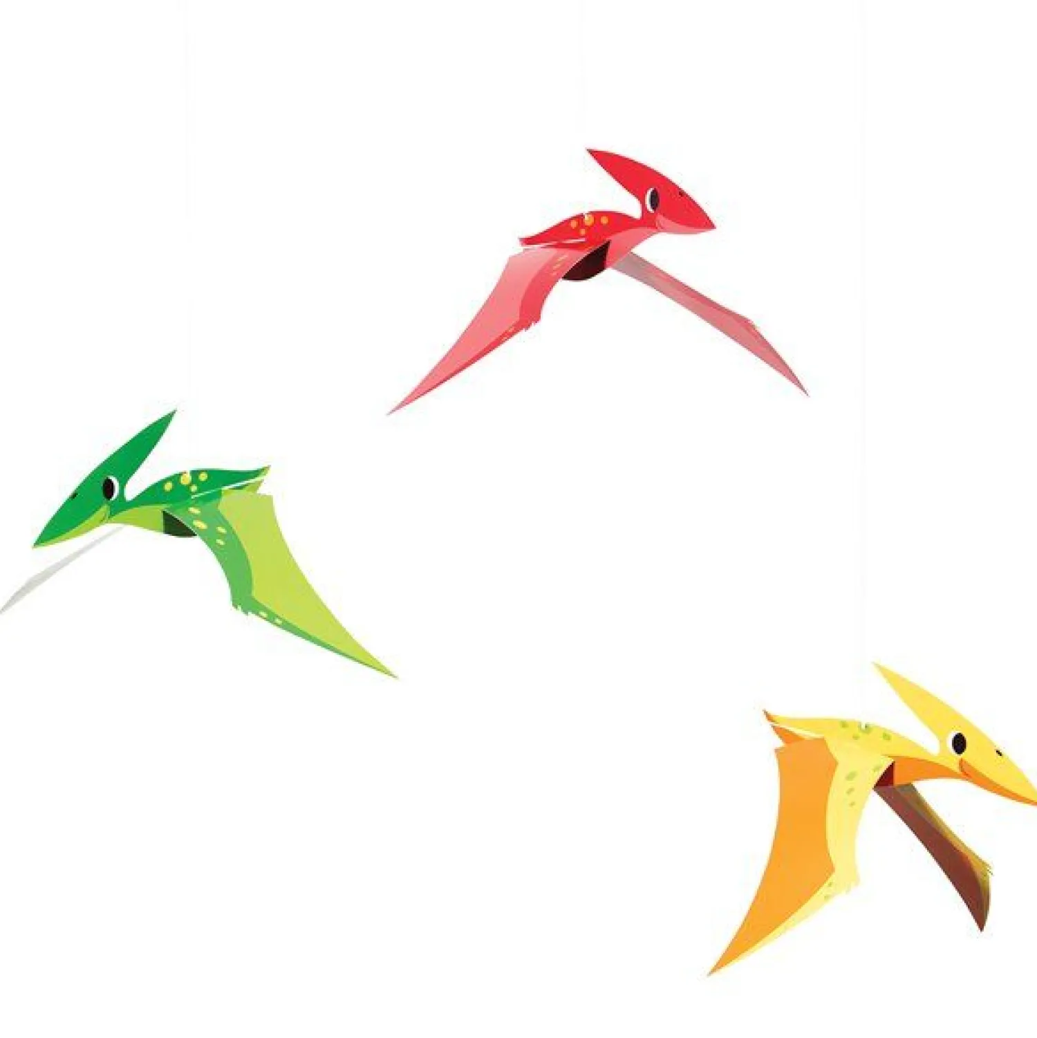 Party Delights 3D Hanging Dinosaurs - 43Cm (3Pk)< Hanging Decorations