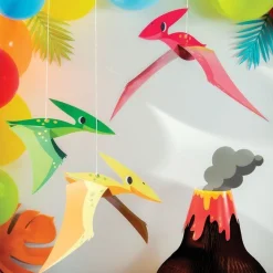 Party Delights 3D Hanging Dinosaurs - 43Cm (3Pk)< Hanging Decorations