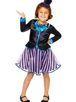 Dark Mad Hatter Girl - Child And Teen Costume<Party Delights Online