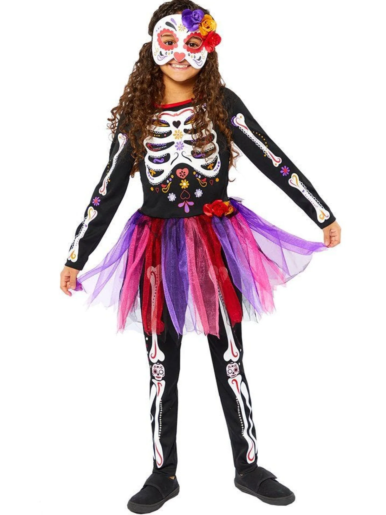 Day Of The Dead Dress - Child Costume<Party Delights Online