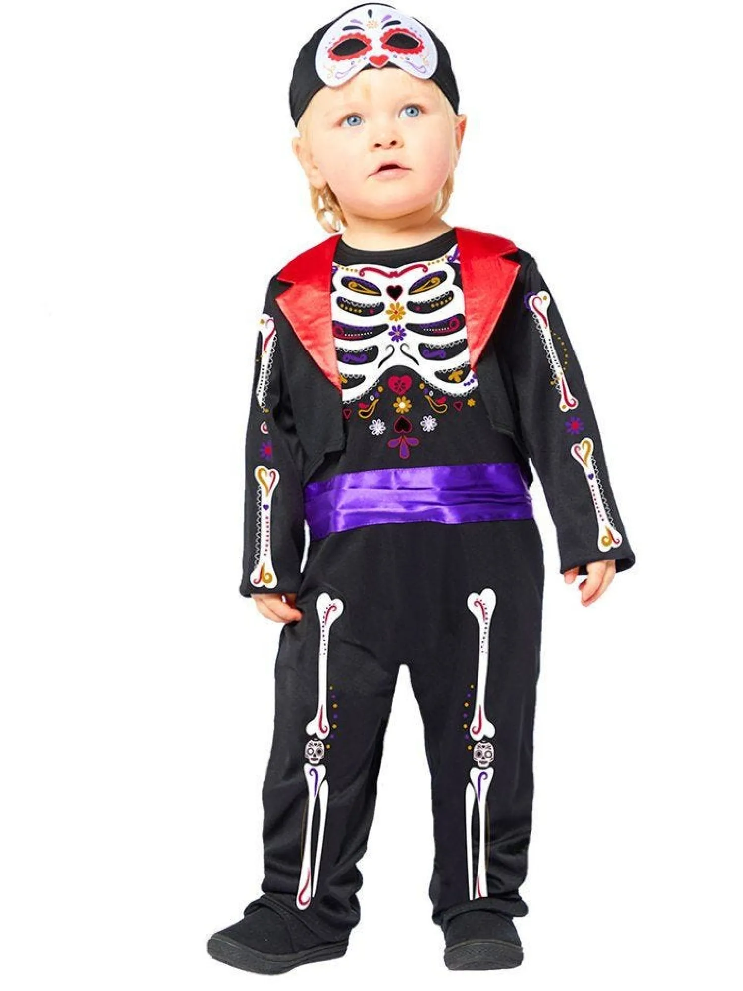 Day Of The Dead Jumpsuit - Baby And Toddler Costume<Party Delights New
