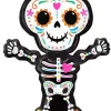 Day Of The Dead Standing Supershape Balloon - 34" Foil<Party Delights Outlet