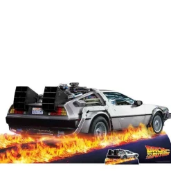 Party Delights Delorean Car Back To The Future Cardboard Cutout - 90Cm X 195Cm< Cardboard Cut Outs