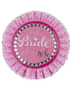 Party Delights Deluxe 'Bride To Be' Badge - 11Cm< Wearables