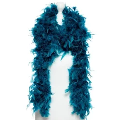 Party Delights Deluxe Teal Feather Boa< Feather Boas