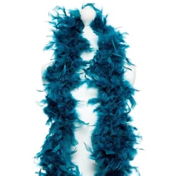 Party Delights Deluxe Teal Feather Boa< Feather Boas