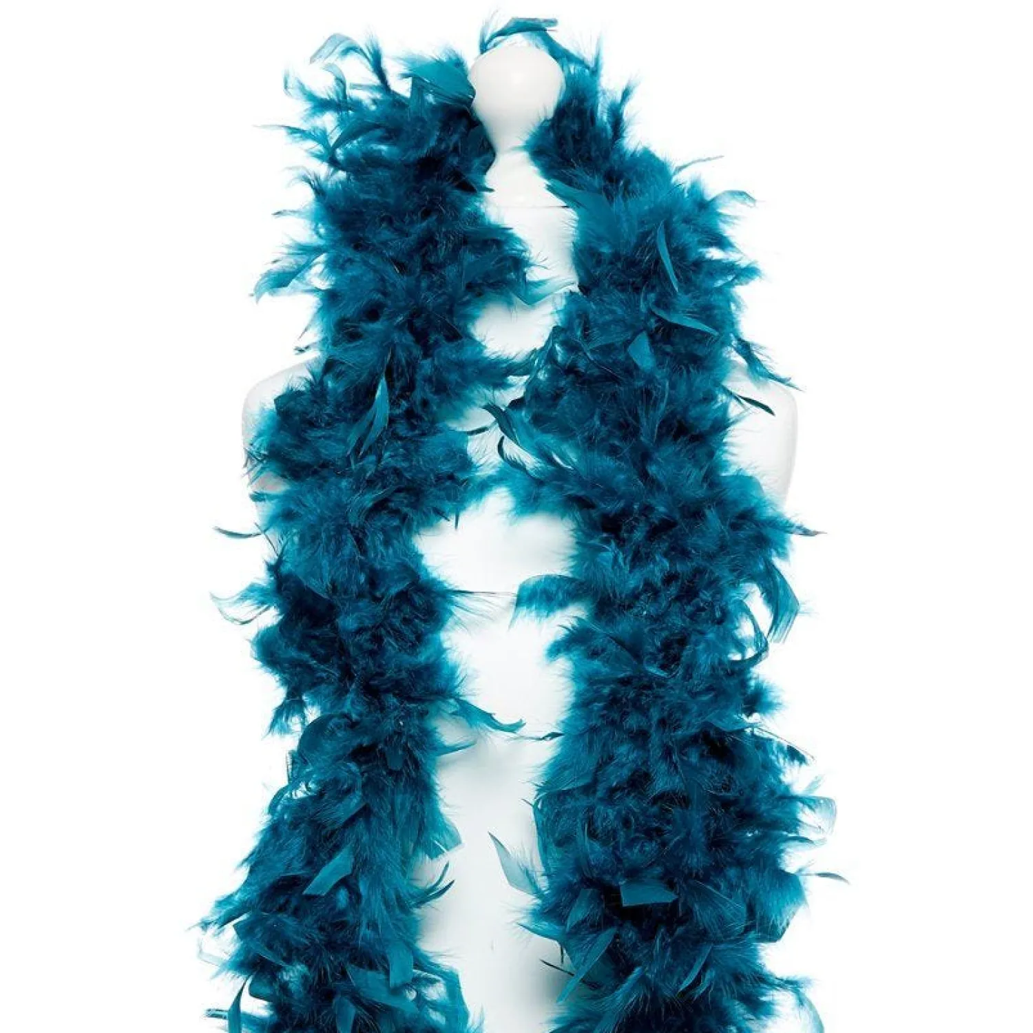 Party Delights Deluxe Teal Feather Boa< Feather Boas