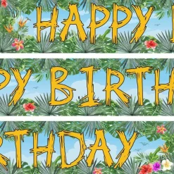 Party Delights Dinosaur Adventure Paper Banners - 1M (3Pk)< Banners