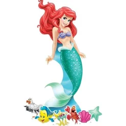 Party Delights Disney Ariel Cardboard Cutout - 134Cm X 58Cm< Cardboard Cut Outs