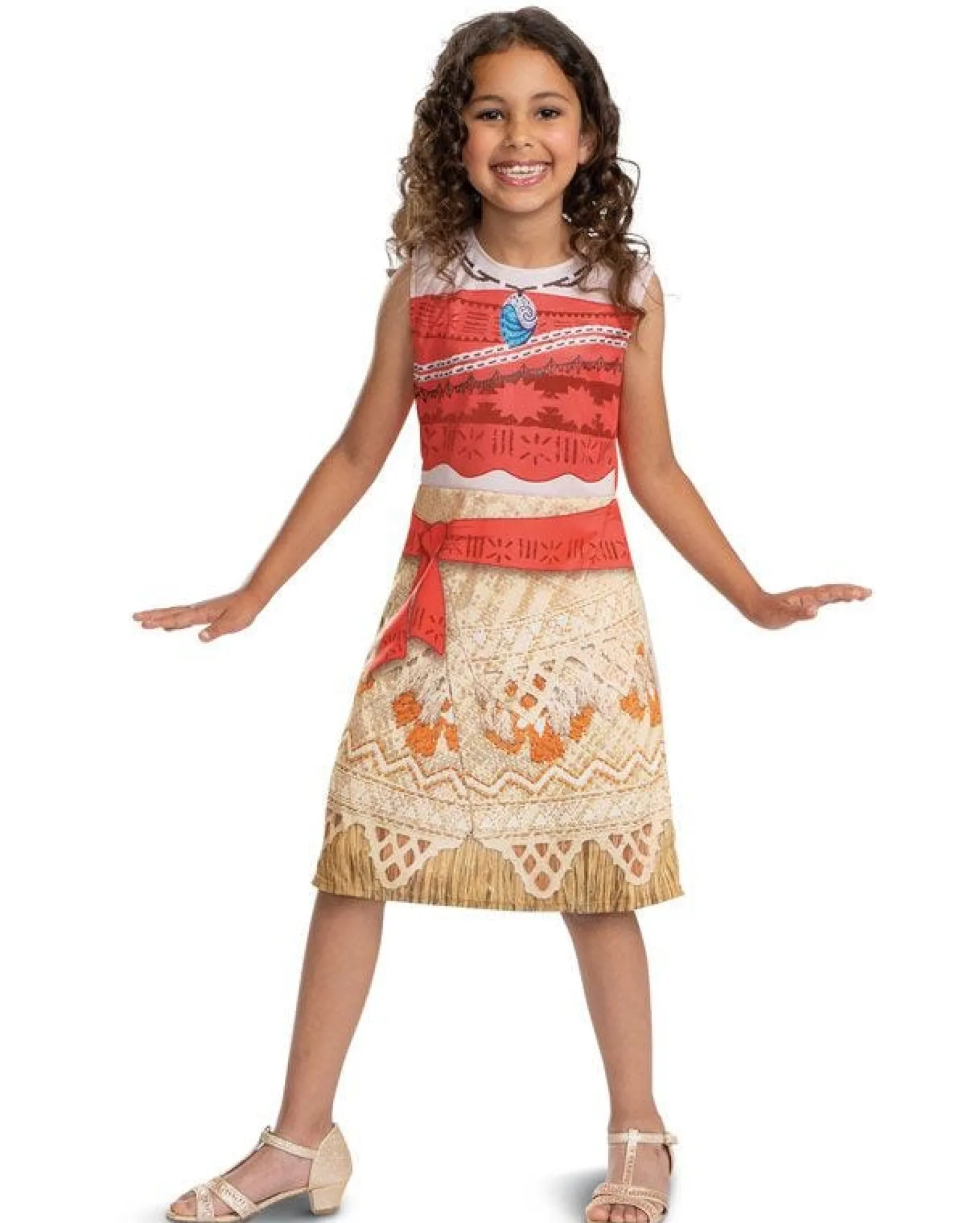 Party Delights Disney Moana Dress - Child Costume< Disney Princess