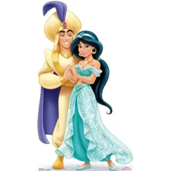Party Delights Disney Princess Jasmine & Aladdin Cardboard Cutout - 89Cm X 51Cm< Cardboard Cut Outs