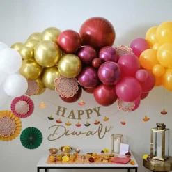 Party Delights Diwali Balloon Arch - 75 Balloons< Arches & Clouds