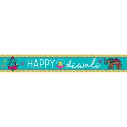 Party Delights Diwali Paper Banners - 1M (3Pk)< Banners