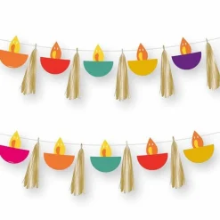 Party Delights Diwali Symbol & Tassel Garlands - 1.8M< Hanging Decorations