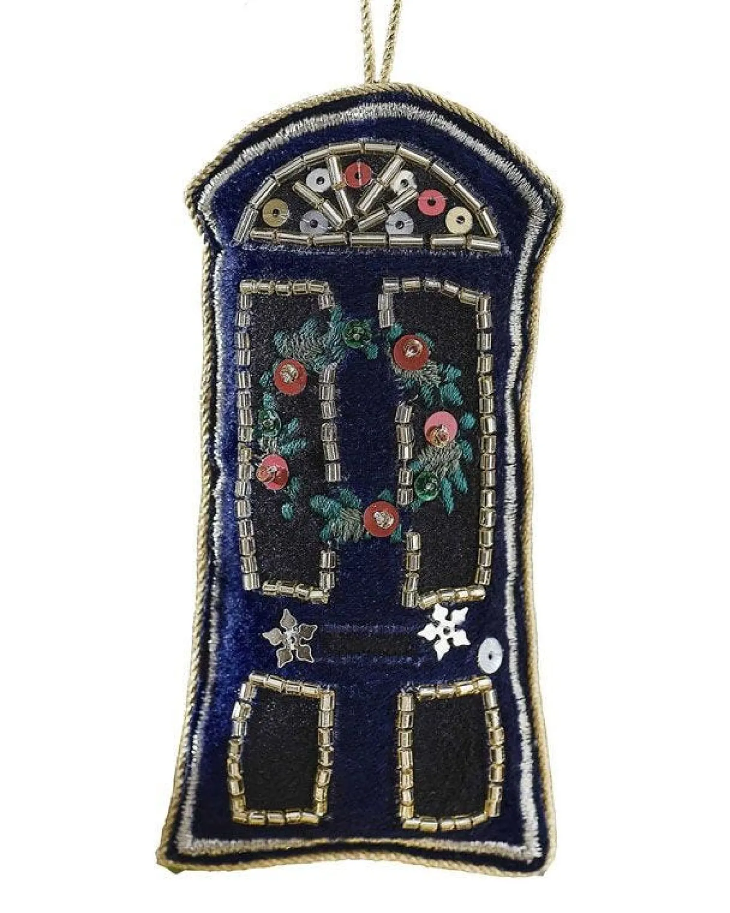 Door Velvet Embroidered Tree Decoration<Party Delights Sale