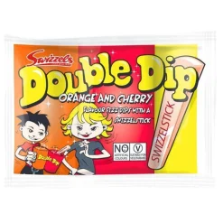 Party Delights Double Dip - Orange & Cherry Flavours - 19G< Sweets