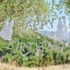 Party Delights Eco Sage Green 'Happy Birthday' Letter Banner With Tassels - 1.5M< Banners
