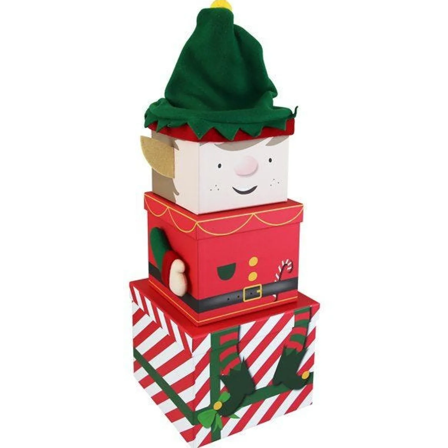Elf Extra Large Plush Stacking Boxes - 52Cm<Party Delights Hot