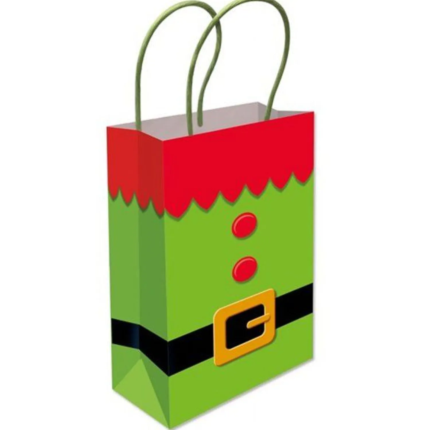 Elf Tunic Paper Gift Bag - 22Cm<Party Delights Sale
