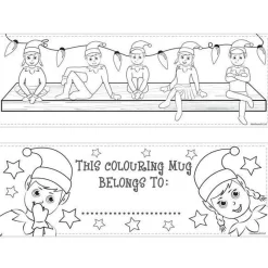 Elfin Around Colouring Mug<Party Delights Online