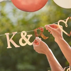 Party Delights Engaged Rose Gold Customisable Bunting< Bunting