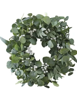 Eucalyptus And White Berries Wreath<Party Delights Sale