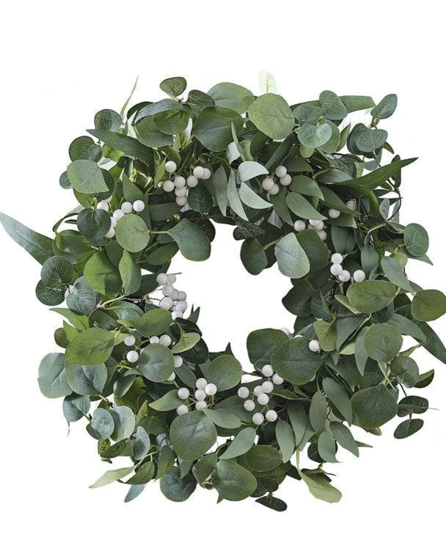 Eucalyptus And White Berries Wreath<Party Delights Sale