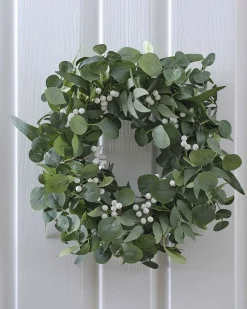 Eucalyptus And White Berries Wreath<Party Delights Sale