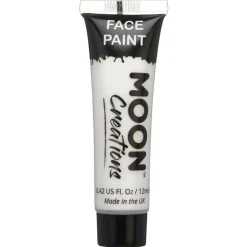 Face Paint Tube - White 12Ml<Party Delights Hot