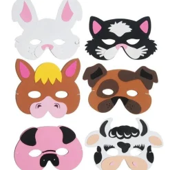 Party Delights Farm Animal Eva Mask - Assorted< Masks