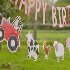 Party Delights Farm Friends Happy Birthday Bunting< Banners